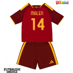 AS Roma Donyell Malen #14 Dětské Domácí dres komplet 2026-27 Krátký Rukáv (+ trenýrky)